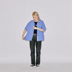 HIDDEN WMNS DOLMAN 3/4 SLEEVE SHIRTS STRIPE