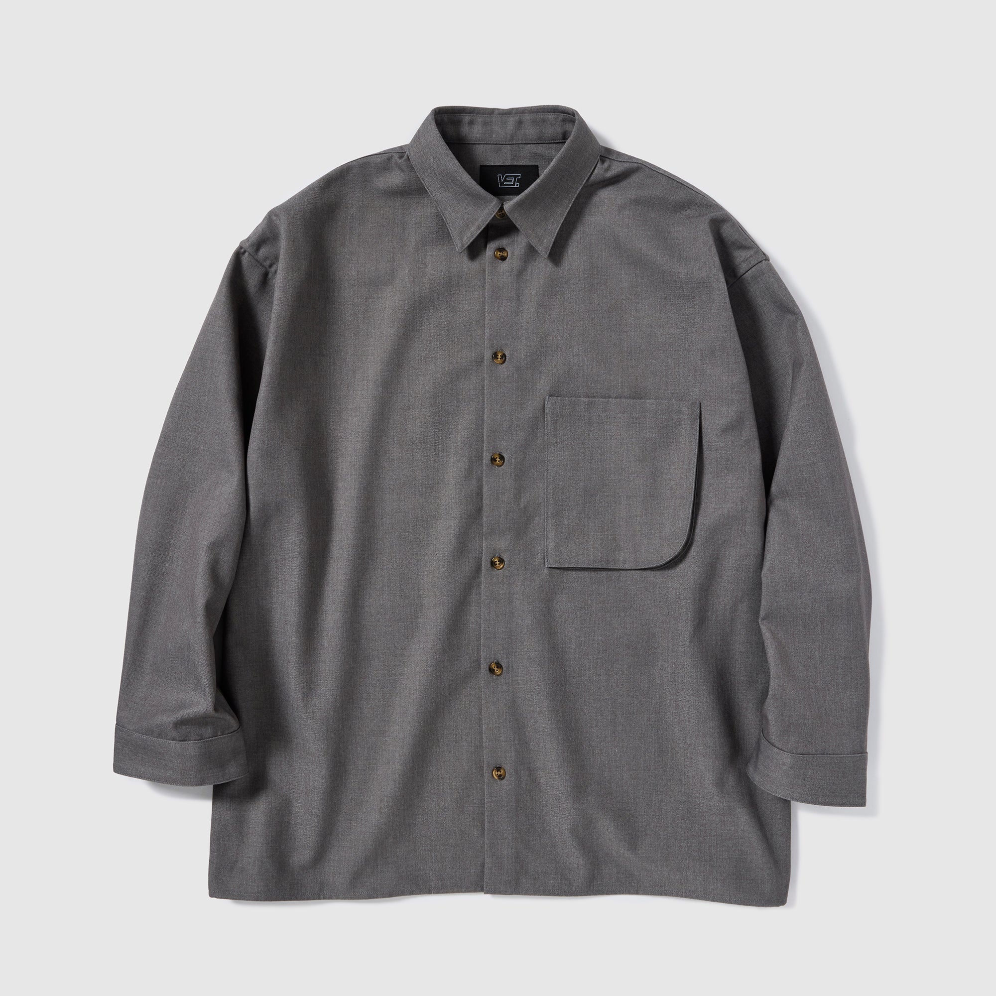 WOOL MIX HIDDEN L/S SHIRTS