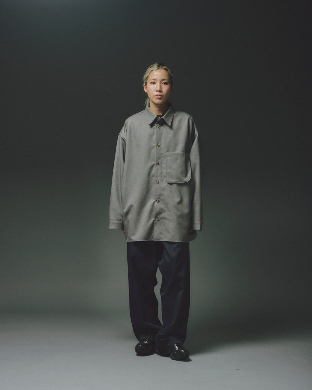 WOOL MIX HIDDEN L/S SHIRTS