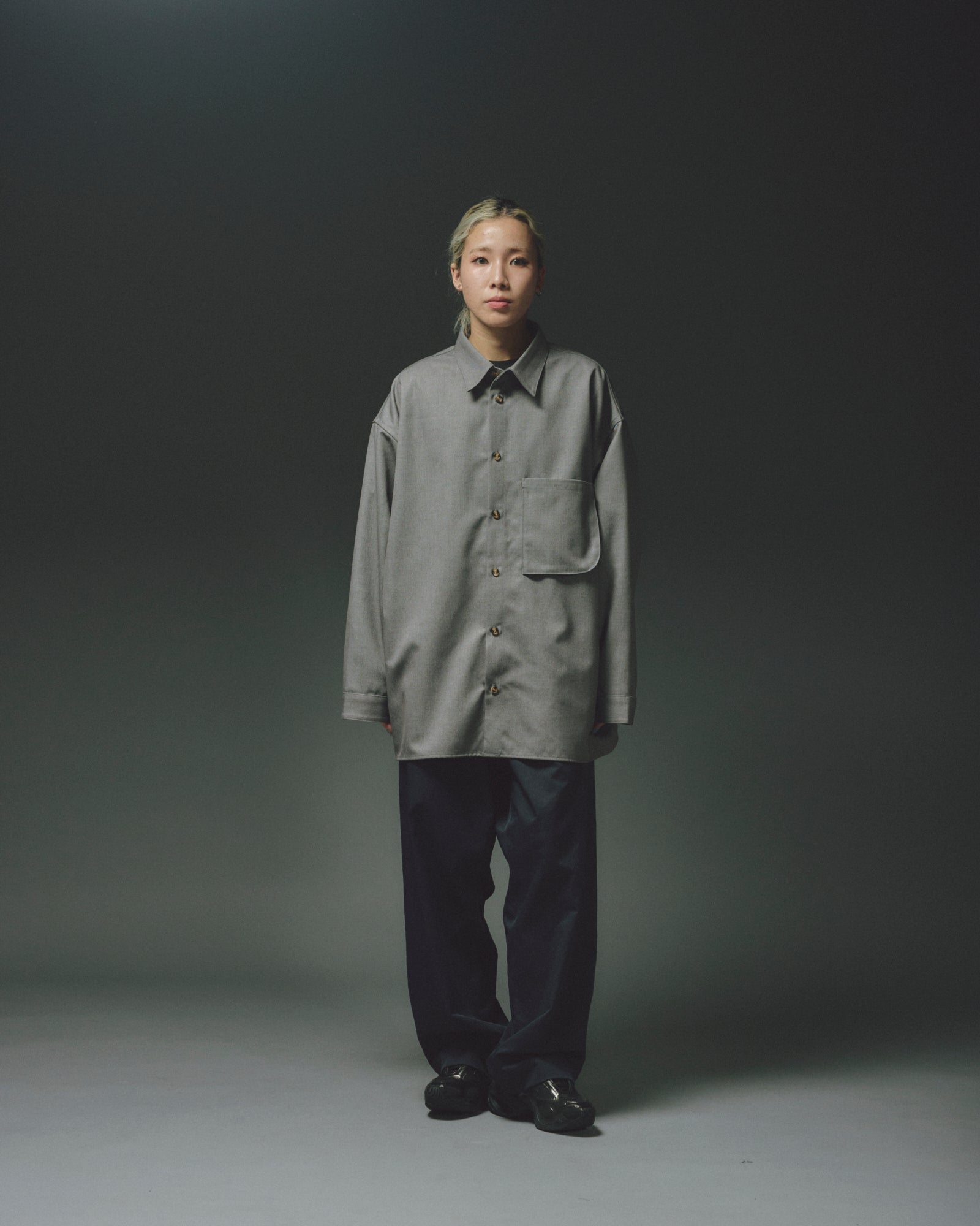 WOOL MIX HIDDEN L/S SHIRTS