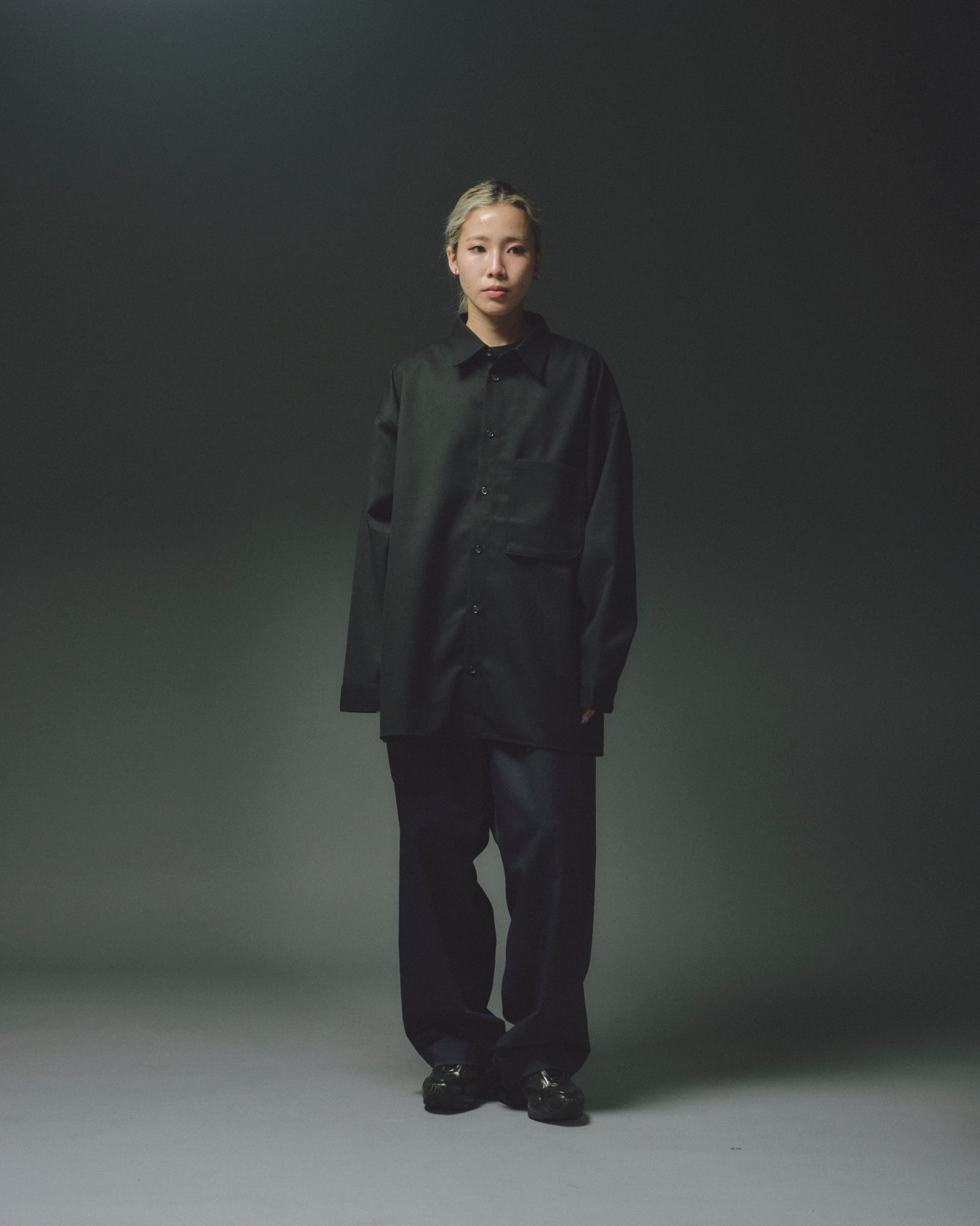 WOOL MIX HIDDEN L/S SHIRTS