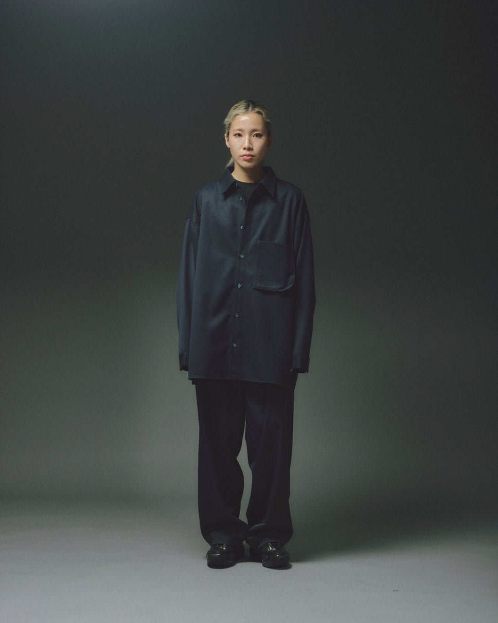 WOOL MIX HIDDEN L/S SHIRTS