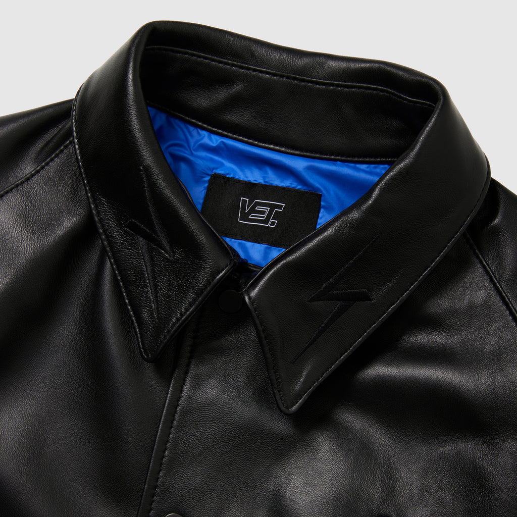 THUNDER LEATHER COACH JACKET